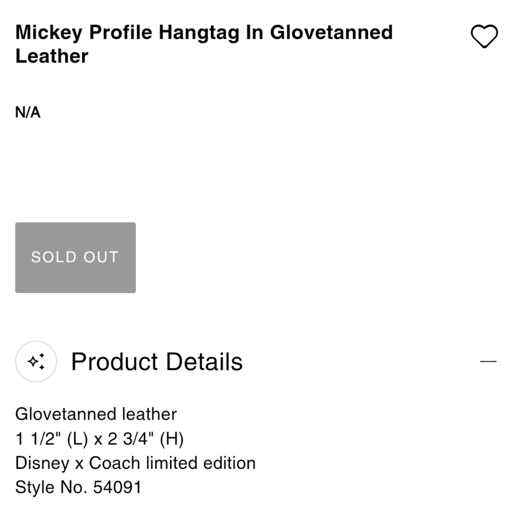 3 Coach X Mickey Mouse Hangtag Set - Picture 5 of 5